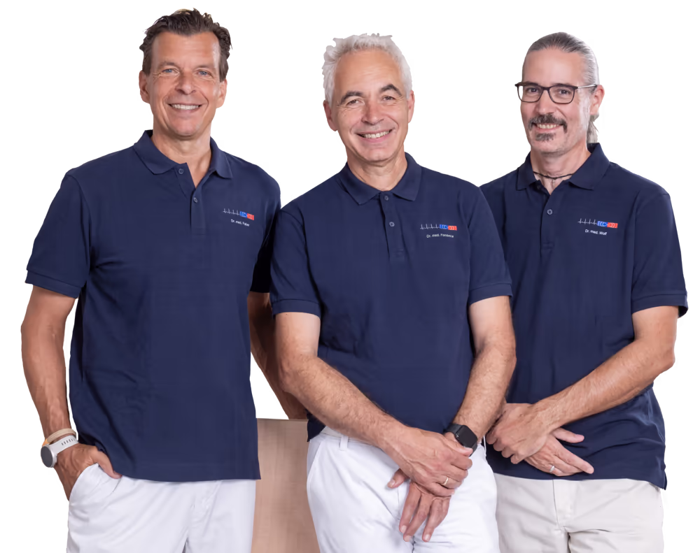 Die drei Ärzte unserer Praxis im Gruppenbild
